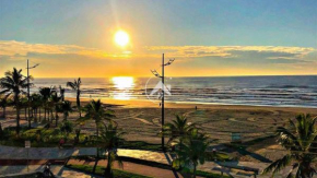 Moderno apto frente à praia, com incrível vista e churrasqueira - Praia Grande